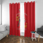 African American Heroes Window Curtain Montford Point Marines - Red - African Pride