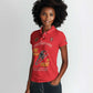 African American Heroes Women Polo Shirt Montford Point Marines - Red - African Pride