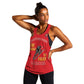 African American Heroes Women Racerback Tank Montford Point Marines - Red - African Pride