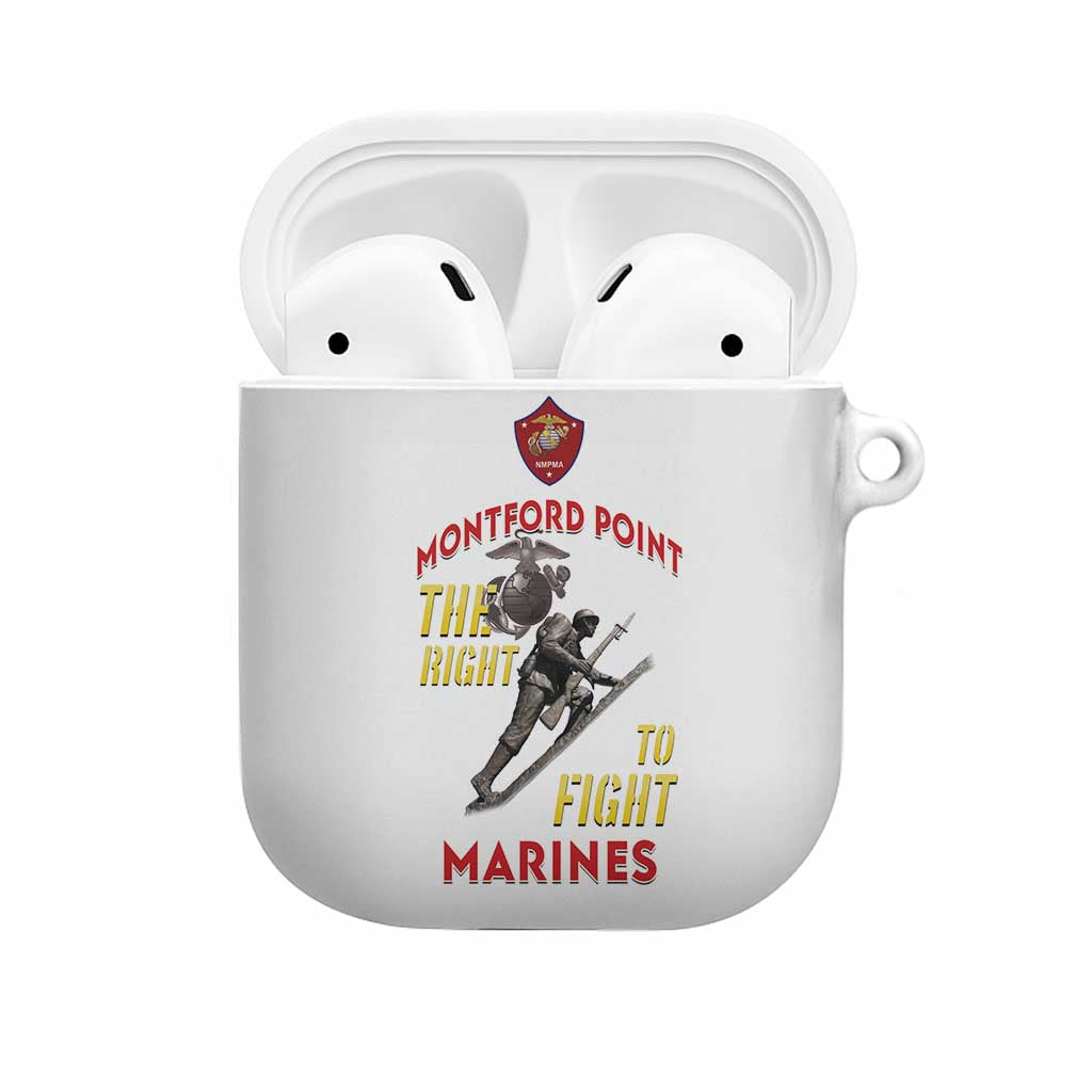 Montford Point Marines AirPods Case The Right To Fight - White