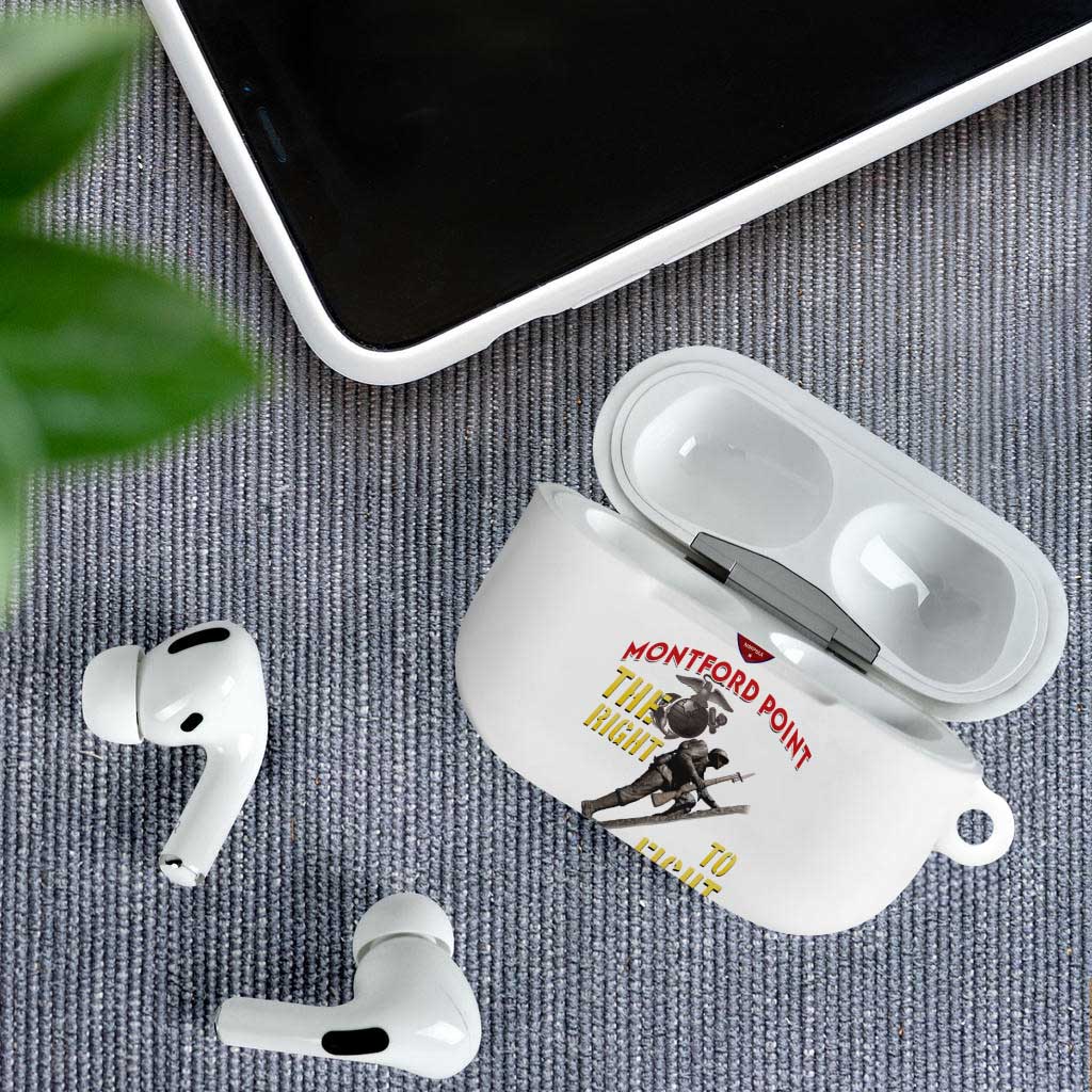Montford Point Marines AirPods Case The Right To Fight - White
