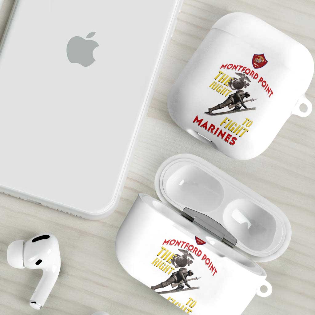 Montford Point Marines AirPods Case The Right To Fight - White