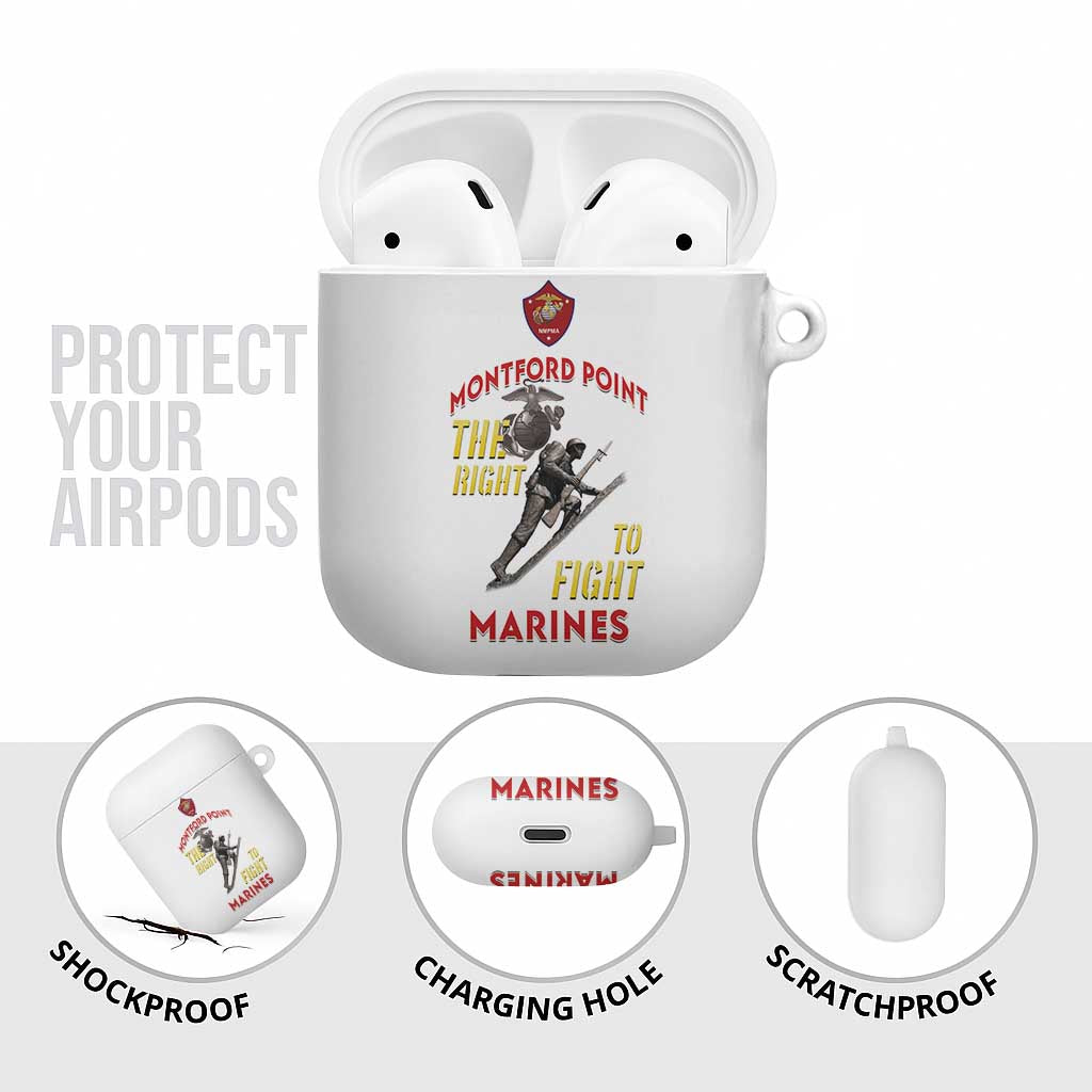 Montford Point Marines AirPods Case The Right To Fight - White