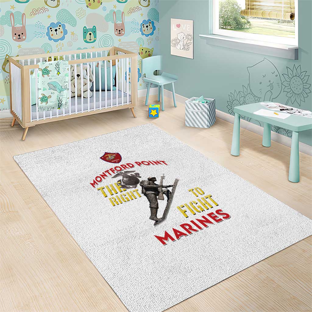 African American Heroes Area Rug Montford Point Marines - White - African Pride