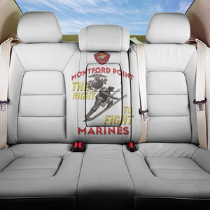 African American Heroes Back Car Seat Cover Montford Point Marines - White - African Pride