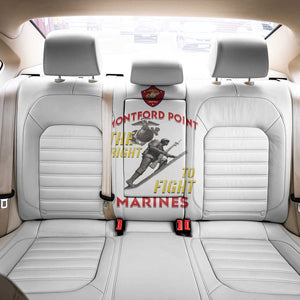 African American Heroes Back Car Seat Cover Montford Point Marines - White - African Pride