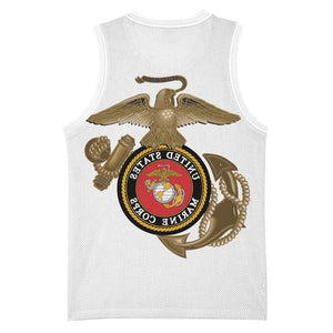 African American Heroes Basketball Jersey Montford Point Marines - White - African Pride