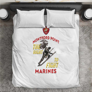 African American Heroes Bedding Set Montford Point Marines - White - African Pride