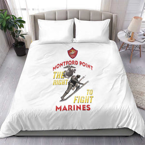 African American Heroes Bedding Set Montford Point Marines - White - African Pride