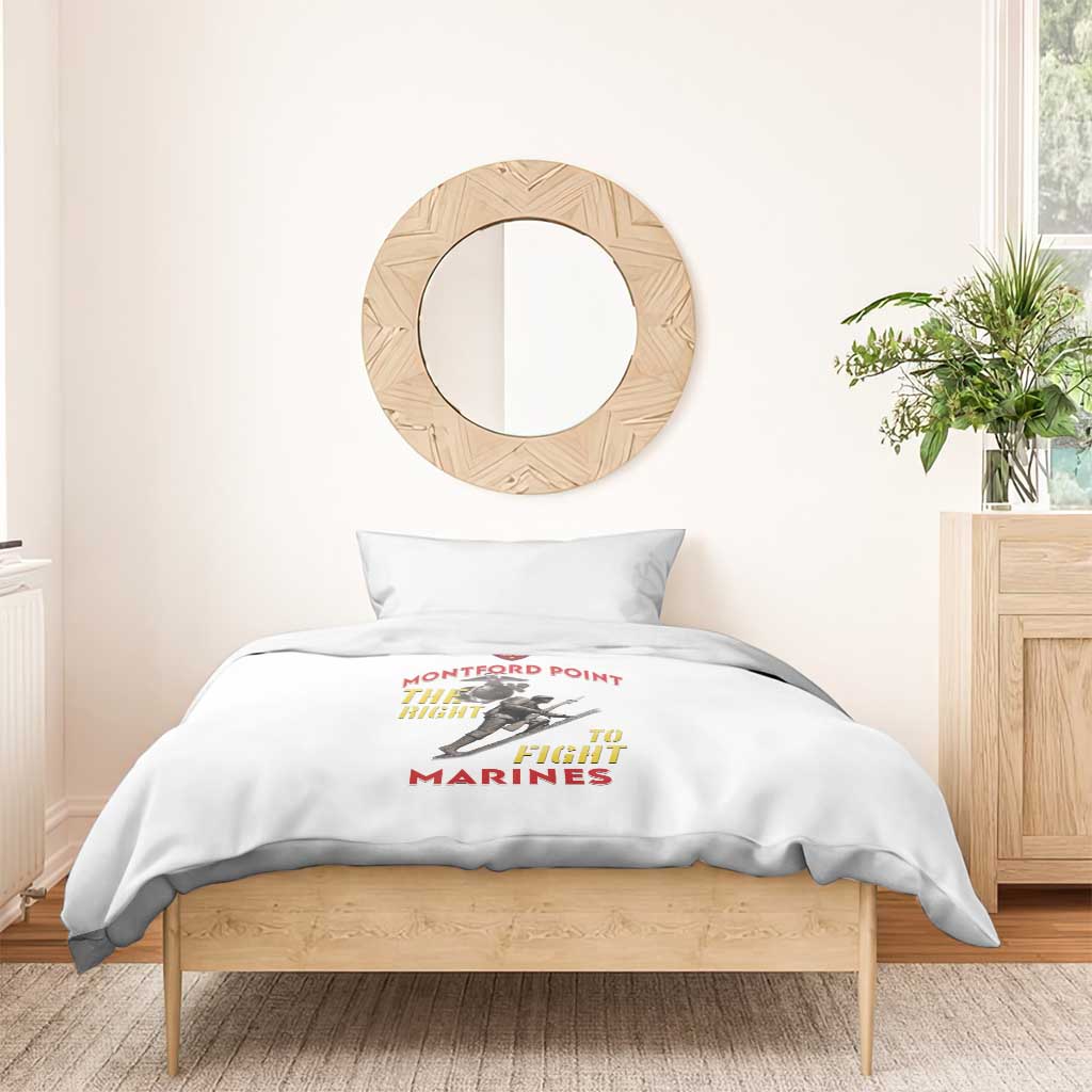African American Heroes Bedding Set Montford Point Marines - White - African Pride