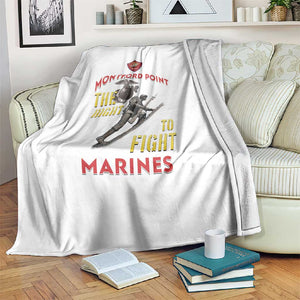 African American Heroes Blanket Montford Point Marines - White - African Pride