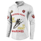 Montford Point Marines Button Sweatshirt The Right To Fight - White