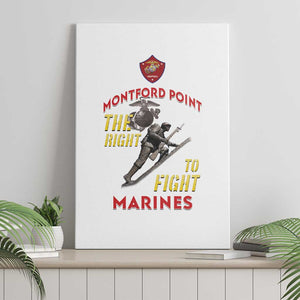 African American Heroes Canvas Wall Art Montford Point Marines - White - African Pride