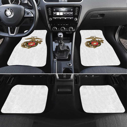 African American Heroes Car Mats Montford Point Marines - White - African Pride