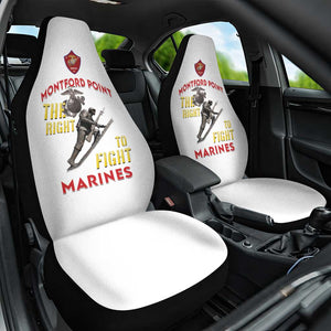 African American Heroes Car Seat Cover Montford Point Marines - White - African Pride