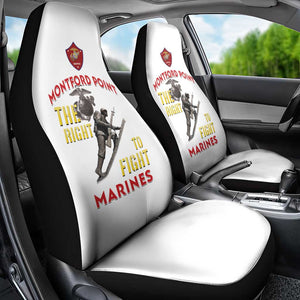 African American Heroes Car Seat Cover Montford Point Marines - White - African Pride