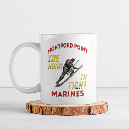 Montford Point Marines Ceramic Mug The Right To Fight - White