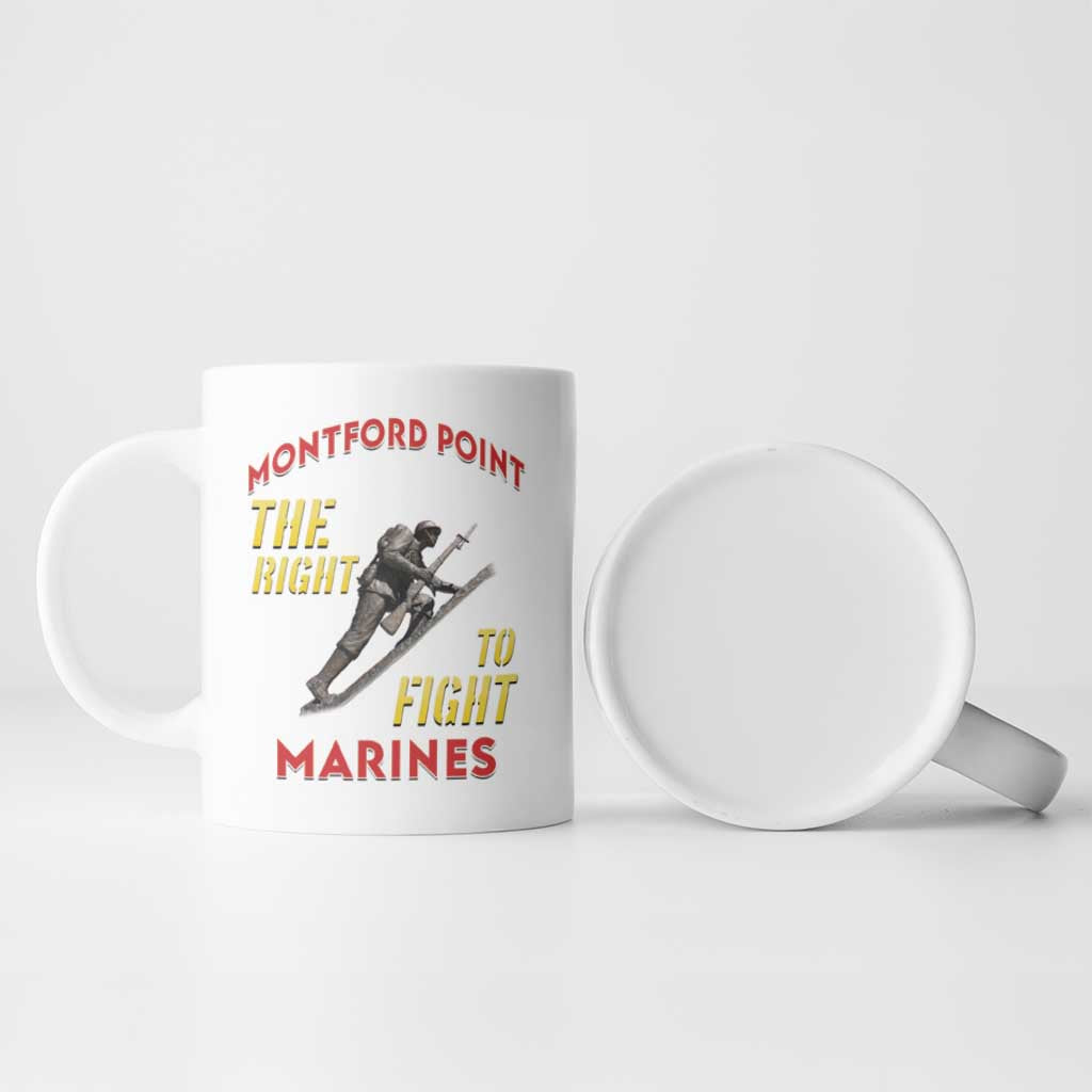 Montford Point Marines Ceramic Mug The Right To Fight - White