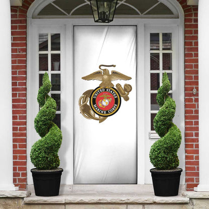 Montford Point Marines Door Cover The Right To Fight - White