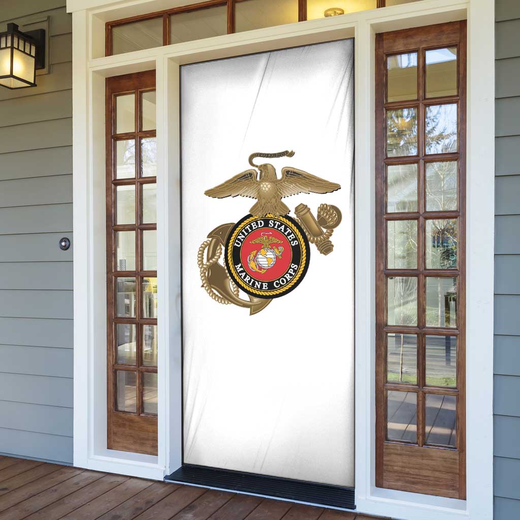 Montford Point Marines Door Cover The Right To Fight - White