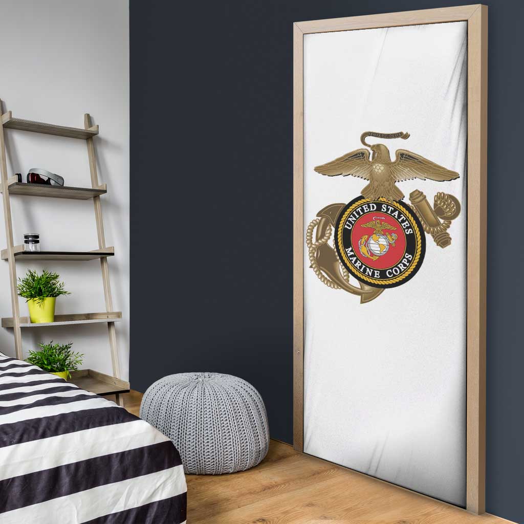 Montford Point Marines Door Cover The Right To Fight - White