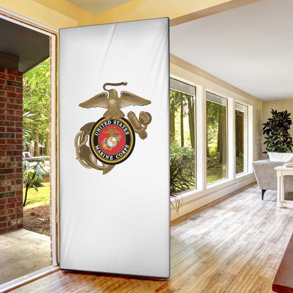 Montford Point Marines Door Cover The Right To Fight - White