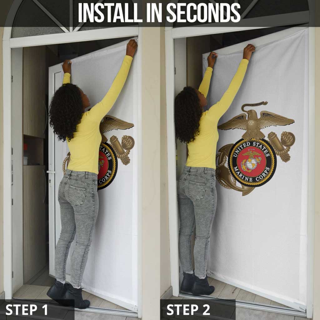 Montford Point Marines Door Cover The Right To Fight - White