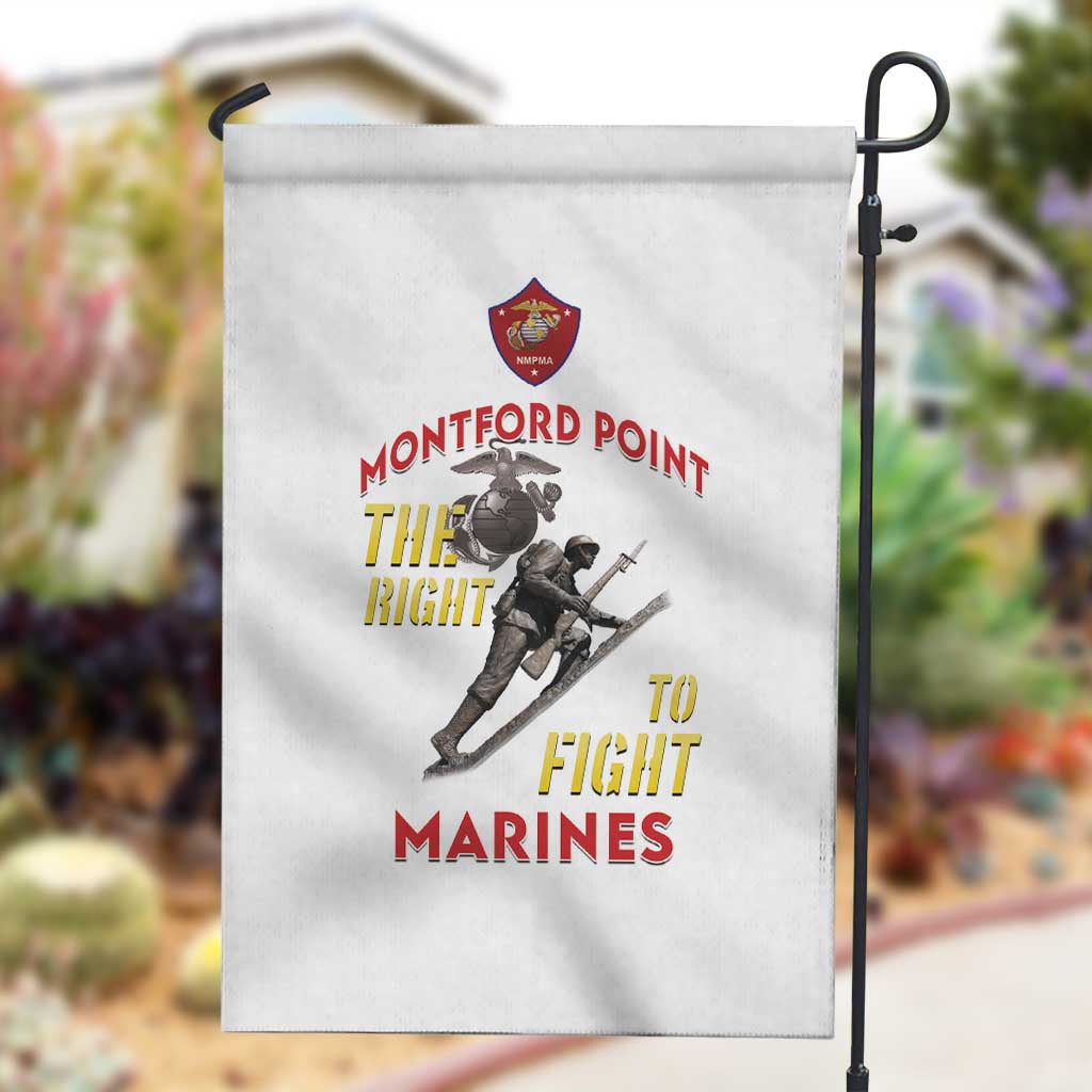 African American Heroes Garden Flag Montford Point Marines - White - African Pride