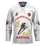 Montford Point Marines Hockey Jersey The Right To Fight - White