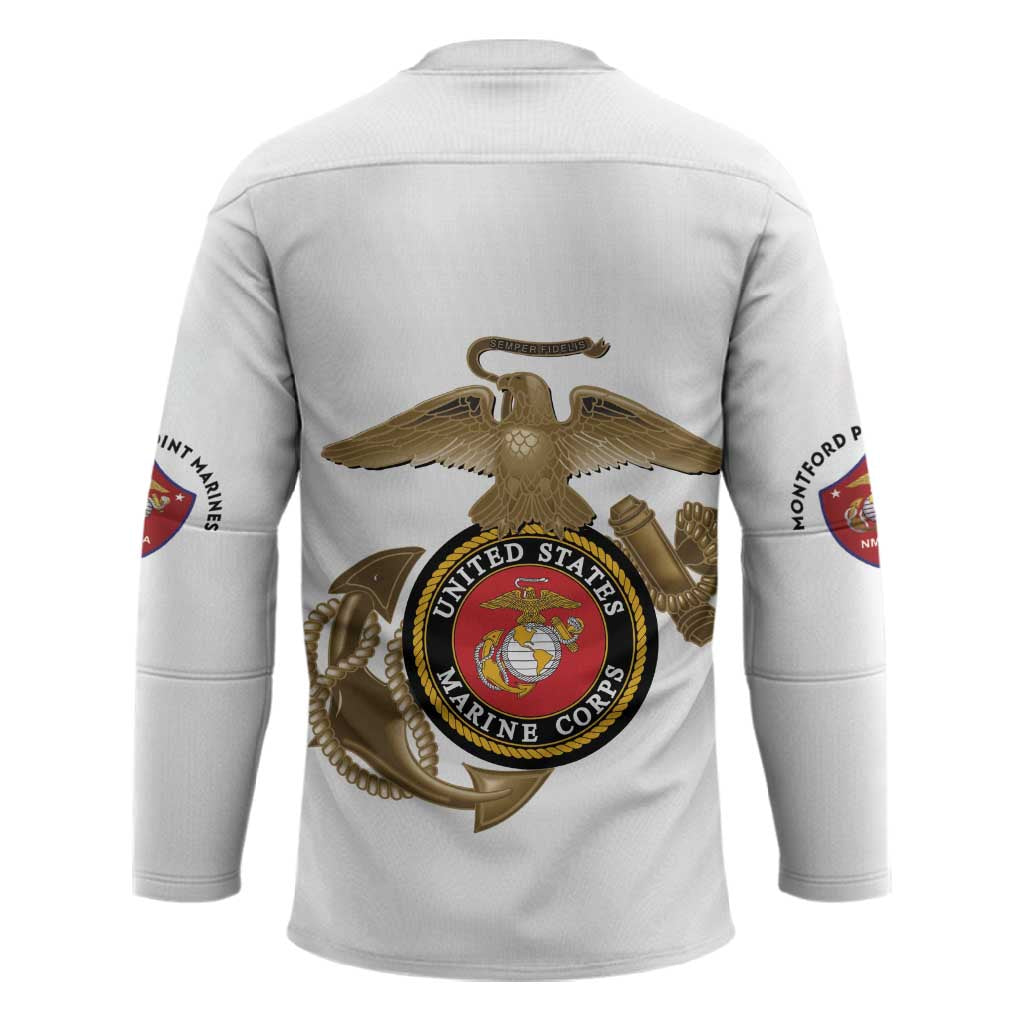 Montford Point Marines Hockey Jersey The Right To Fight - White