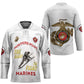 Montford Point Marines Hockey Jersey The Right To Fight - White
