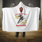 African American Heroes Hooded Blanket Montford Point Marines - White - African Pride