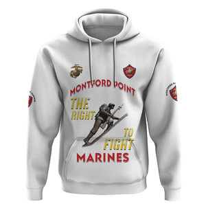 African American Heroes Hoodie Montford Point Marines - White - African Pride