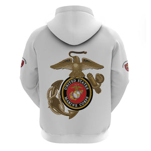 African American Heroes Hoodie Montford Point Marines - White - African Pride