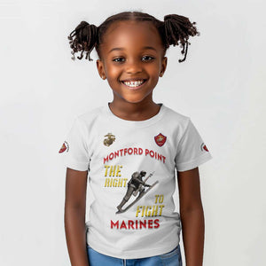 African American Heroes Kid T shirt Montford Point Marines - White - African Pride