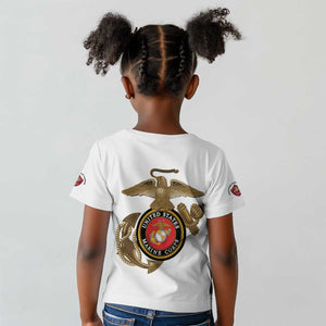 African American Heroes Kid T shirt Montford Point Marines - White - African Pride