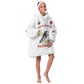 African American Heroes Kid Wearable Blanket Hoodie Montford Point Marines - White - African Pride