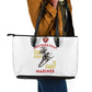African American Heroes Leather Tote Bag Montford Point Marines - White - African Pride