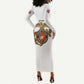 African American Heroes Long Sleeve Bodycon Dress Montford Point Marines - White - African Pride