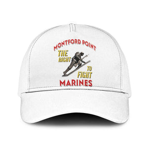 Montford Point Marines Mesh Trucker Cap The Right To Fight - White - African Pride