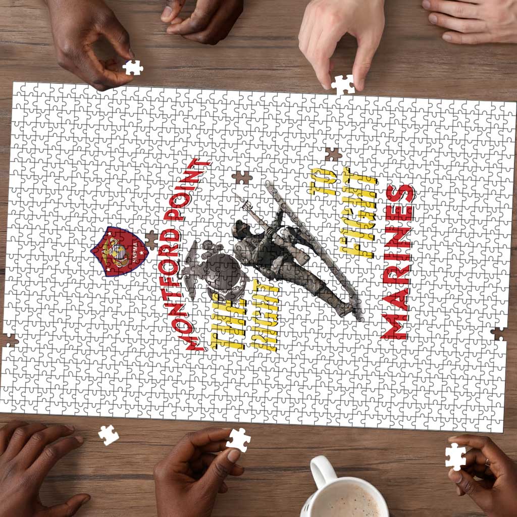 Montford Point Marines Puzzle The Right To Fight - White