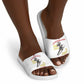 Montford Point Marines Slide Sandals The Right To Fight - White