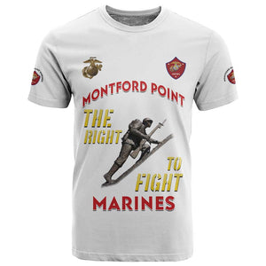 African American Heroes T shirt Montford Point Marines - White - African Pride