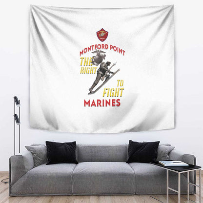 African American Heroes Tapestry Montford Point Marines - White - African Pride