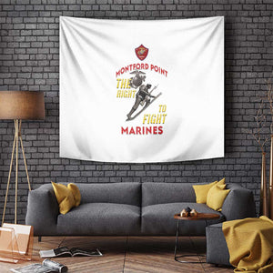African American Heroes Tapestry Montford Point Marines - White - African Pride