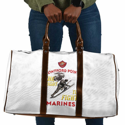 Montford Point Marines Travel Bag The Right To Fight - White
