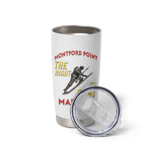 African American Heroes Tumbler Cup Montford Point Marines - White - African Pride