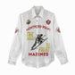 African American Heroes Women Casual Shirt Montford Point Marines - White - African Pride