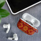 Lesotho Seanamarena Kharetsa Royal Red AirPods Case Basotho Traditional Blanket Style