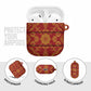 Lesotho Seanamarena Kharetsa Royal Red AirPods Case Basotho Traditional Blanket Style